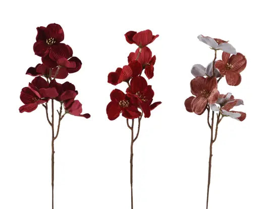 Fiore Natalizio Artificiale H.60cm Assortito in 3 Colori | Kaemingk Fiore Natalizio Artificiale H.60cm Assortito in 3 Colori | Kaemingk